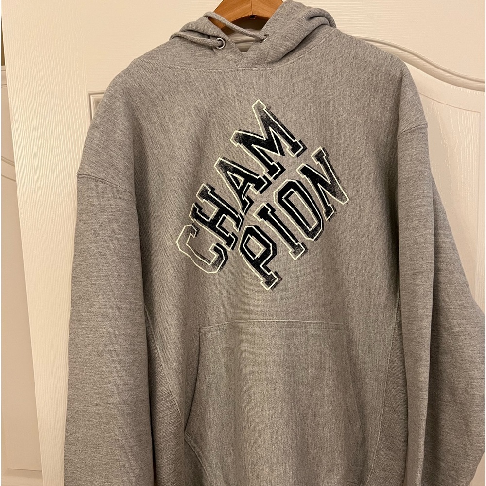 Champion Reverse Weave Hoodie Oxford Grey Men’s Medium
